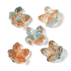 Шоколадный Прозрачная аэрозольная краска стеклянные шарики, Рождественский колокольчик, цвет шоколада, 15.5x16.5x10.5 мм, отверстие : 1.4 мм