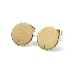 Круглые 304 Выводы серьги из нержавеющей стали шпилька, круглые, с петлей, круглые, 12 мм, отверстие : 1.4 мм, штифты : 0.7 мм