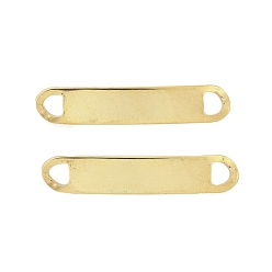 Настоящее золото 18K 201 звенья / соединители из нержавеющей стали, изогнутые овальные, штамповка пустой метки, реальный 18 k позолоченный, 42x8x1 мм, отверстие : 5x4 мм