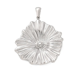 Нержавеющая Сталь Цвет 304 подвески из нержавеющей стали, цветочный шарм, анти-тускнение, цвет нержавеющей стали, 38x35x5 мм, отверстие : 3x7 мм