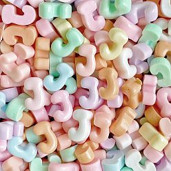 Letter J Непрозрачная смола декодирует кабошоны, для украшения своими руками, буква J, 14x8x6 мм