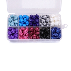 (52) Непрозрачная лаванда 10 сетки 10 набор восковых гранул цветов, наборы частиц сургуча для печати в стиле ретро, звезда, разноцветные, 125x65 мм