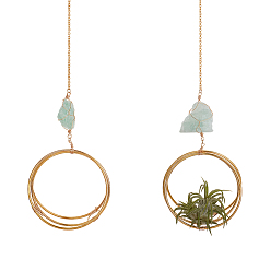 Золотой 2шт. железная вешалка для растений, с вешалкой для растений, золотые, 500 мм, 2 шт / комплект