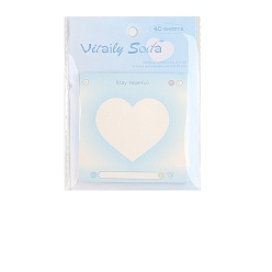 Сердце 40 листы с милыми стикерами для блокнота, наклейки с наклейками, для офисного школьного чтения, квадратный, сердце, 80x80 мм