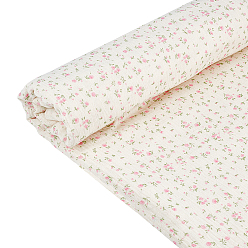 Pearl Pink Flower Pattern Cotton Fabric, Clothing Accessories, Pearl Pink, 3000x1300~1350x0.5mm