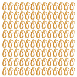 Золотой Сплав под залог, кулон зажимные поручни, золотые, 12x5x6 мм, отверстия : 3 mm и 6x3.4 мм, штифты : 1 мм, 200 шт / комплект