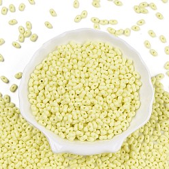 Шампанско-Желтый Непрозрачные акриловые бусины, арахис, шампанское желтый, 6.5x4x3 мм, отверстие : 1.5 мм, Около 9998 шт / 500 г