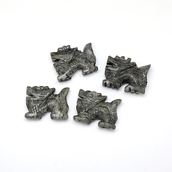 Джаспер Украшения дисплея дома естественной волны яшмы, 3 d дракон, 49~50x12~17x34~38 мм