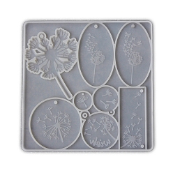 Белый DIY силиконовые формы для кулона, изготовление украшений, формы для литья смолы, для уф-смолы, эпоксидная смола, овальные, белые, 180x180 мм