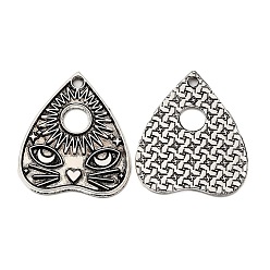 Сердце Сплавочные подвески тибетского стиля, без кадмия, без никеля и без свинца, античное серебро, сердце, 26x22.5x1.5 мм, отверстие : 1.8 мм