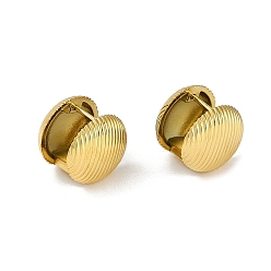 Золотой Вакуумное покрытие pvd 304 круглые серьги-кольца из нержавеющей стали, золотые, 14x14.5x14.5 мм