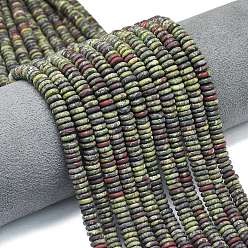 Кровь драконов Нити из матовых бусин из натуральной драконьей крови, рондель, 6x2 мм, отверстие : 1 мм, около 150~160 шт / нитка, 14.57~14.96'' (37~38 см)