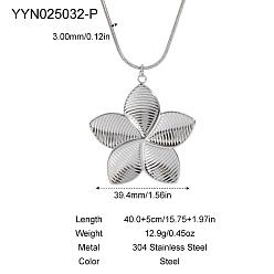 Нержавеющая Сталь Цвет Ожерелья с подвесками из нержавеющей стали для женщин, цвет нержавеющей стали, цвет нержавеющей стали, 15.75 дюйм (40 см)