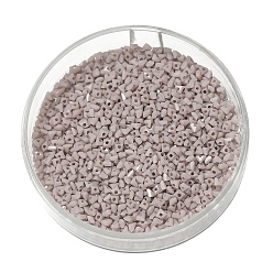 Розово-Коричневый Стеклянные бусины, треугольные бусины, алмазные бусины прозрачные хрустальные заостренные бусины, розово-коричневый, 3x3x2 мм, отверстие : 0.8 мм