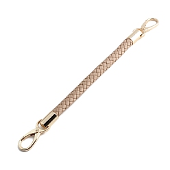 Tan Imitation Leather Braided Bag Handles, Bag Straps, Tan, 30cm