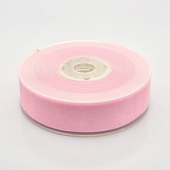 Pink Полиэстер бархат лента для упаковки подарка и украшения празднества, розовые, 1 дюйм (26 мм), о 25yards / рулон (22.86 м / рулон)