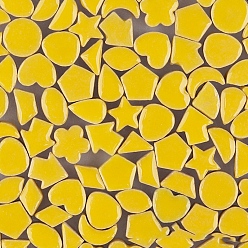 Золотистый Мозаика из керамогранита, мозаика неправильной формы, для поделок из мозаики своими руками, рамы для картин, разнообразные, золотые, 10x5 мм, 170 шт / пакет