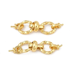 Настоящее золото 18K Медные залоги, реальный 18 k позолоченный, 8.5x36x7 мм, штифты : 1 мм