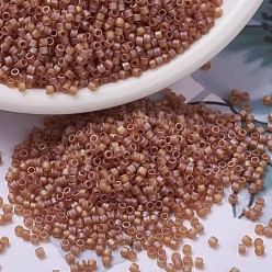 (DB0866) Матовый Топазовый TR  AB Бусины miyuki delica, цилиндр, японский бисер, 11/0, (db 0866) matte tr topaz ab, 1.3x1.6 мм, Отверстие: 0.8 мм, о 2000 шт / бутылка, 10 г / бутылка