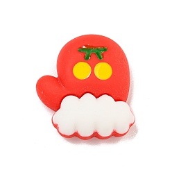 Clothes Рождественская тема, непрозрачная смола, декодированные кабошоны, перчатки, 21.5x19x7 мм