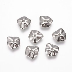 Платина CCB пластиковые шарики, самородки, платина, 12x12x4 мм, отверстие : 2 мм