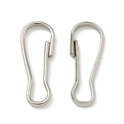 Платина Железные брелки, платина, 20x8x2 мм, Внутренний диаметр: 19x6 мм