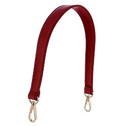 Красный Ручки для сумок из искусственной кожи, аксессуары для замены сумок, золотой свет, красные, 480x25 мм