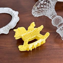 Желтый Заколки для волос в форме когтей из ацетата целлюлозы, аксессуары для волос для женщин и девочек, конек, желтые, 77 мм