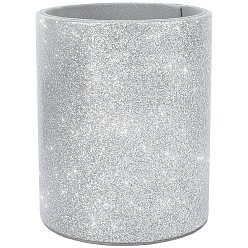 Белый Дым Подставки для ручек из искусственной кожи, колонка, серый, 84x102.5 мм, внутренний диаметр: 75.5 мм