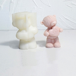 Медведь Силиконовые формы для медвежьих свечей, для изготовления ароматических свечей, медведь, 5.7x4.8x9 см