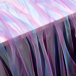 Средний Фиолетовый Сетчатая ткань из полиэстера радужного цвета, аксессуары, средне фиолетовый, 200x150~160 см