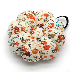 Разноцветный Ремешок на запястье с цветочным узором, подушечки для булавок, подушки для булавок в форме тыквы, для принадлежностей для вышивания крестиком, красочный, 90 мм