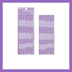 Средний Фиолетовый Имитация перламутровых пузырьковых лазерных наклеек, самослипание, для чемодана, скейтборде, холодильник, шлем, оболочка мобильного телефона, средне фиолетовый, 160x62 мм