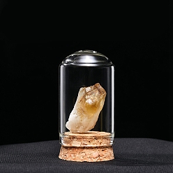 Цитрин Украшения из необработанных натуральных цитринов, Стеклянные и деревянные колокольчики, образцы минералов, статуи для домашнего настольного украшения по фэн-шуй, 55x35 мм