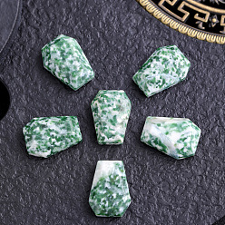 Джаспер Резные украшения гроба из натуральной яшмы, Камни Рейки для домашнего офиса, рабочего стола, украшение по фэн-шуй, 20x15 мм
