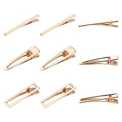 Golden Eisen Flach Alligator Haarspange Zubehör, diy Haar-Accessoires machen, golden, 30 Stück / Beutel