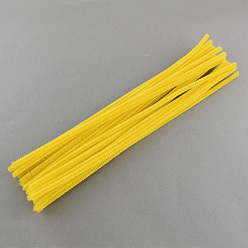 Yellow 11.8 inch Pipe Cleaners, DIY Chenille Stem Tinsel Garland Craft Wire, Yellow, 300x5mm