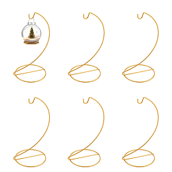 Золотой Железная витрина, вешалка для растений, держатель дисплея украшений, для подвешивания глобуса ведьма мяч художественное ремесло, домашняя вечеринка украшения крючок, золотые, 105x111x210 мм