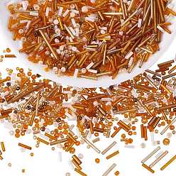 Коричневый Стеклянные бусины, рис, трубка и рассыпной, разнообразные, набор для изготовления ювелирных изделий из браслета своими руками, кофе, 1.5~4.5 мм, 30 г / мешок