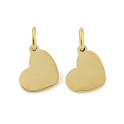 Настоящее золото 14K 304 подвески-заготовки из нержавеющей стали с зеркальной полировкой, с целью перехода в кольце, шарма сердца, реальный 14 k позолоченный, 13x10.5x1.5 мм, отверстие : 3.8x2.8 мм