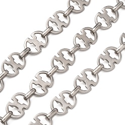 Нержавеющая Сталь Цвет 304 цепи овальные из нержавеющей стали, несварные, цвет нержавеющей стали, 13.5x9.5x1.4 мм