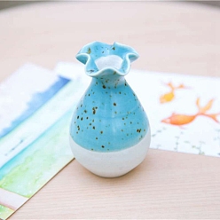 Темно-Голубой Керамические вазы, микропейзаж, украшение для дома, глубокое синее небо, 30~50 мм