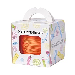 Оранжево-Красный Нейлоновая нить с одной нейлоновой нити внутри, сильнее, чем nwir-r006- серии, оранжево-красный, 1 мм, около 153.1 ярдов (140 м) / рулон