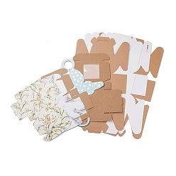 Gemischte Farbe Kartons, Schmuck Aufbewahrungsboxen, Mischform, gemischte Muster, Gemischte Farbe, 7.6~15.2x7.6~16.5x3.1~9.7 cm