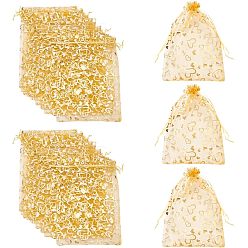 Черный 150шт 3 мешочки из органзы в стиле, ювелирные изделия партии свадебные подарки сумки, прямоугольник с луной и звездой, чёрные, 50 шт / стиль