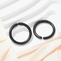 Золотой 201 из нержавеющей стали манжета серьги, ионное покрытие (ip), золотые, 21x2.5 мм