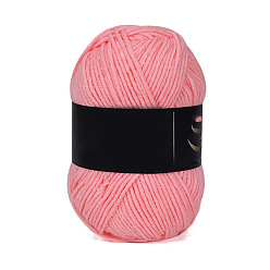Pink 4 пряжа из молочного акрилового волокна для тафтинговых ковриков, пряжа амигуруми, пряжа для вязания крючком, для свитера, шапки, носков, детских одеял, розовые, 2.5 мм, около 113.74 ярдов (104 м) / моток