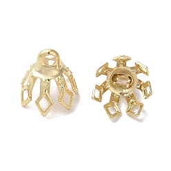 Настоящее золото 24K Латунная бусина, без свинца и без кадмия, реальный 24 k позолоченный, 7.5x8x7.5 мм, отверстие : 1.4 мм