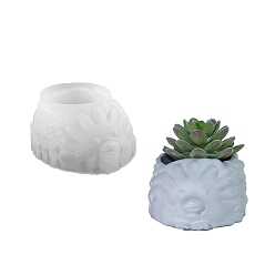 Белый Силиконовые формы для ваз, формы для литья смолы, для уф-смолы, изготовление изделий из эпоксидной смолы, еж, белые, 115x97x60 мм