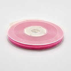 Темно-Розовый Полиэстер бархат лента для упаковки подарка и украшения празднества, темно-розовыми, 1/8 дюйм (4 мм), о 100yards / рулон (91.44 м / рулон)